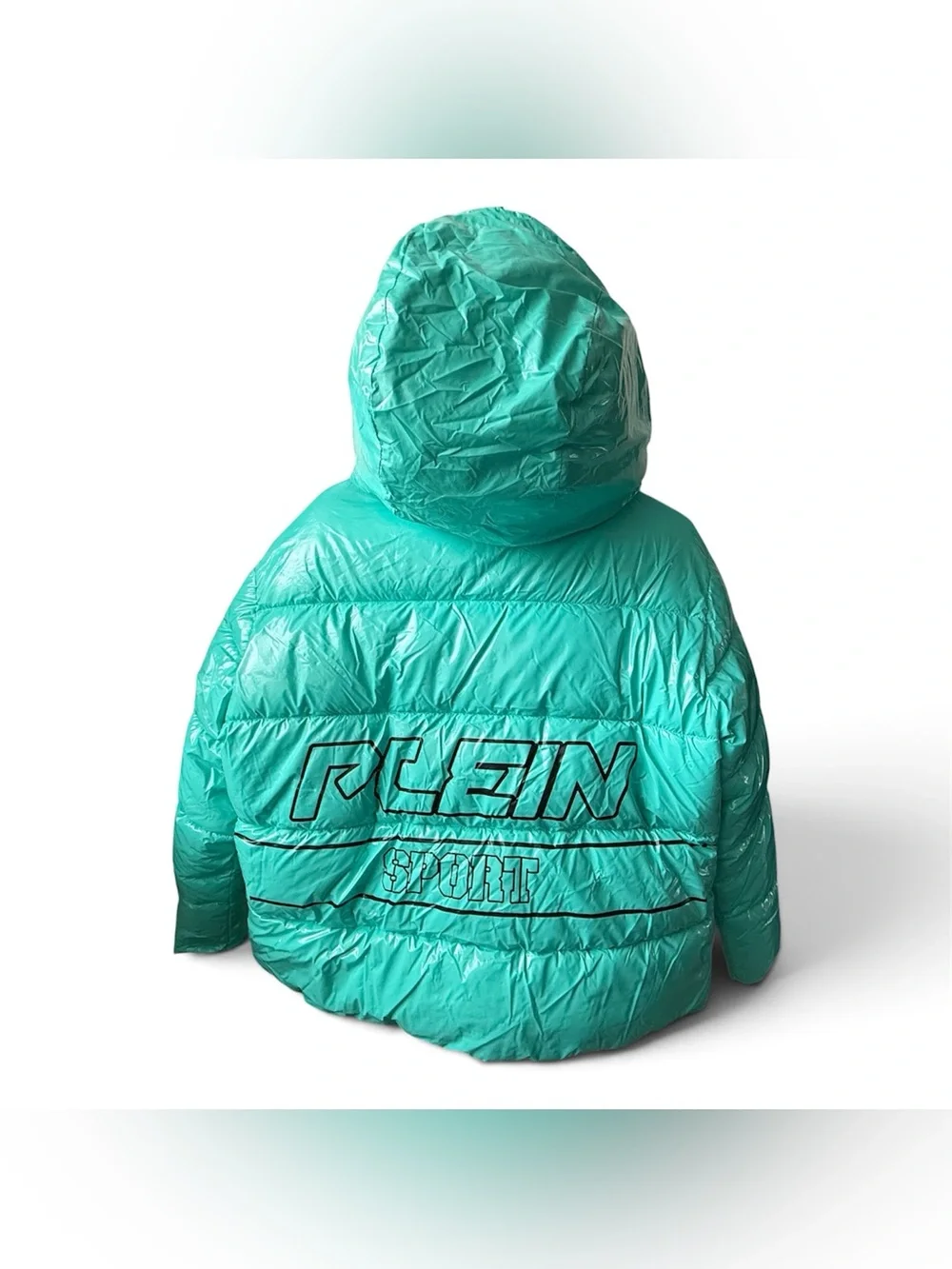 PLEIN SPORT | Phillipp Plein Teal Quilted Hooded Puffer